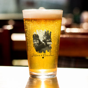 Verre Bière de photo moderne personnalisée