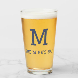 Verre Bière monogramme