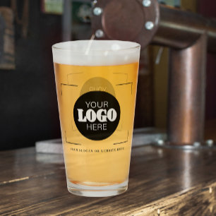 Verre Bière personnalisée avec logo et texte