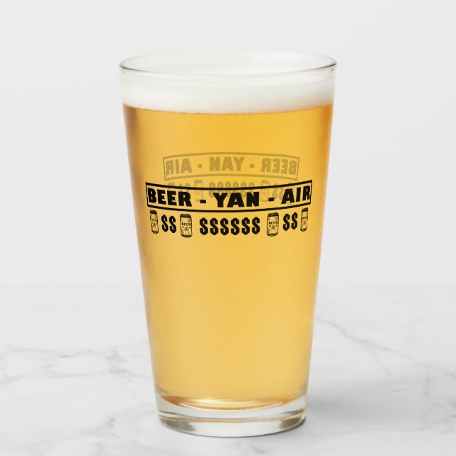 VERRE BIÈRE - YAN - AIR (Devant (rempli))