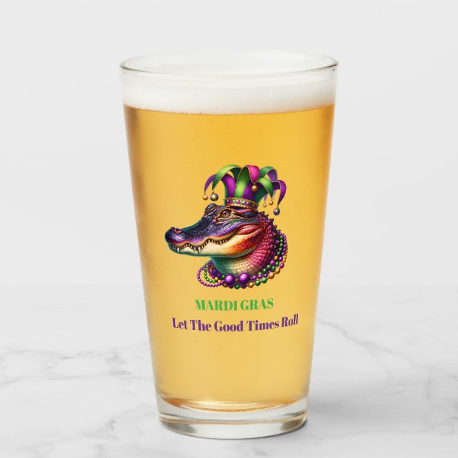 Verre Bièrede Mardi Gras (Devant (rempli))