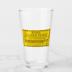 Verre Billet d'or Willy Wonka