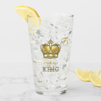 Verre Birthday King Gold Crown Royal Monogram Luxury
