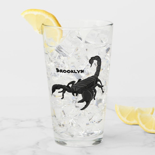 Verre Black hungry scorpion (Devant glace)