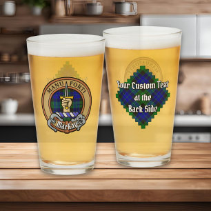 Verre Blason du clan MacKay sur tartan