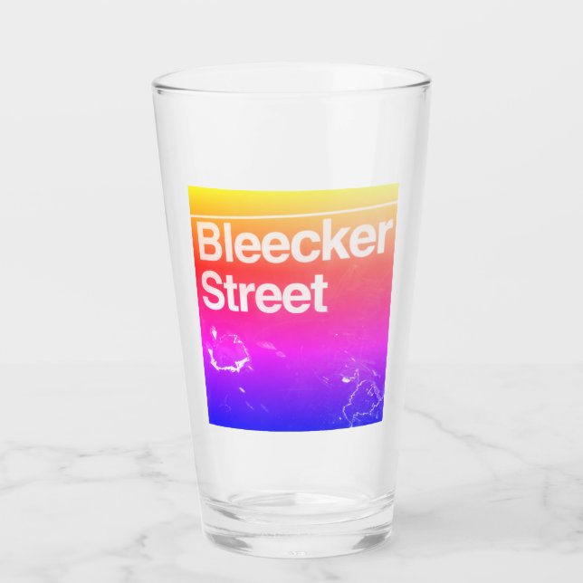 Verre Bleecker Street, Greenwich Village, Manhattan NYC (Devant)