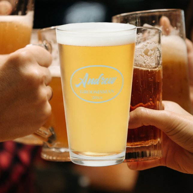 Verre Bleu clair Mariage stylisé (In Situ)