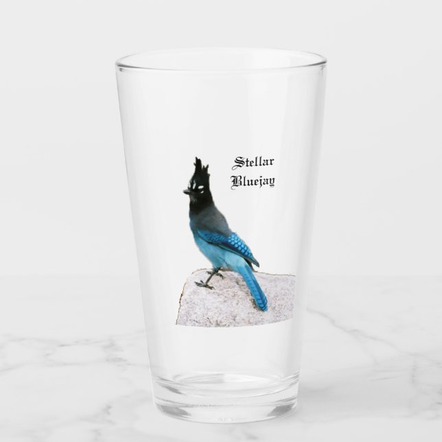 Verre bleu Jay stellaire (Devant)