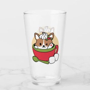 Verre Bliss de cacao d'hiver - Chien mignon en mode Mug