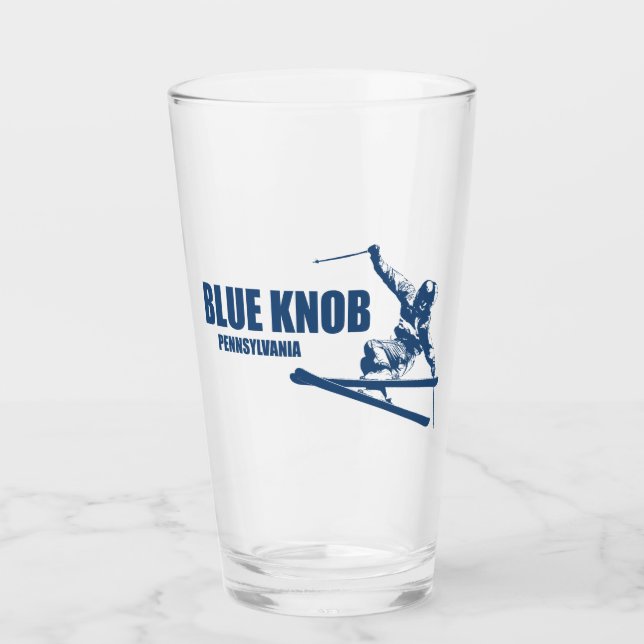 Verre Blue Knob Pennsylvania Skier (Devant)