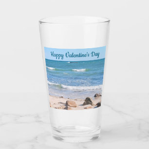 Verre Blue Ocean Shore Valentines Day Beach One Photo
