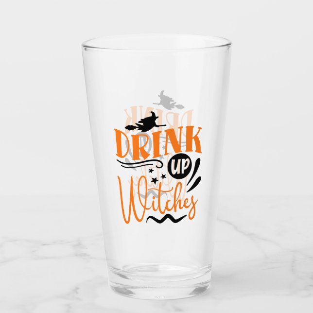 Verre Boire des sorcières - Sorcière volante (Devant)