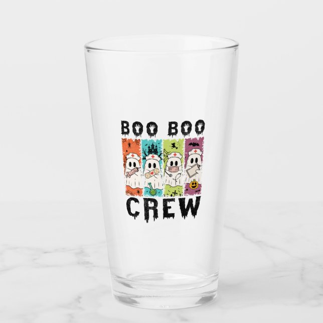 Verre Boo Boo Crew Infirmière d'Halloween (Devant)