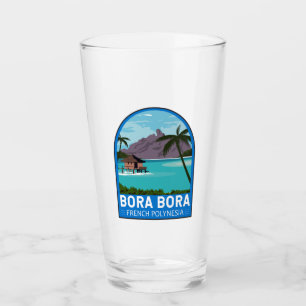 Verre Bora Bora Polynésie Française Voyage Art Vintage