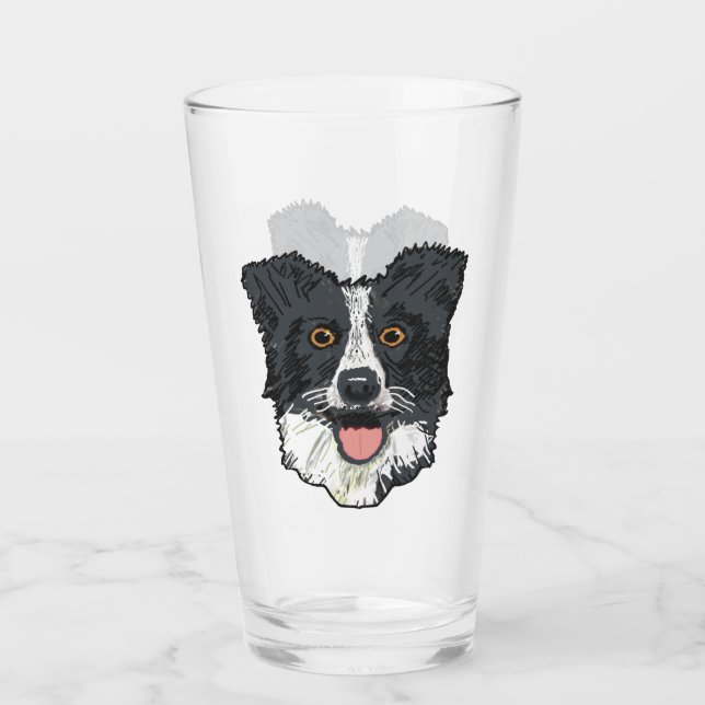 Verre Bordure Collie (Devant)