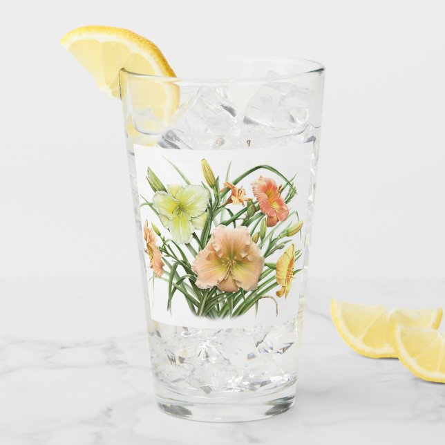 Verre Bouquet de jour Floral (Devant glace)