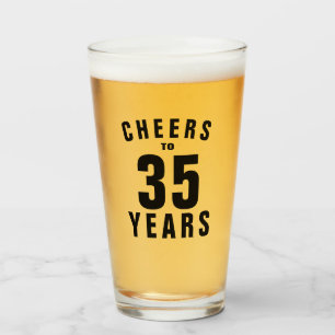 Verre Bravo à 35 ans ! 35e anniversaire bière cadeau de 