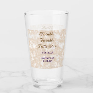 Verre Brown pailleté scintille scintille petite étoile a