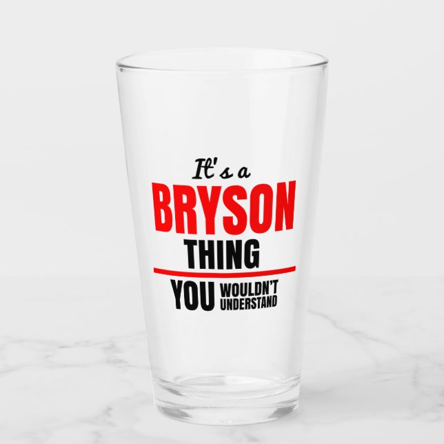 Verre Bryson que tu ne comprendrais pas (Devant)