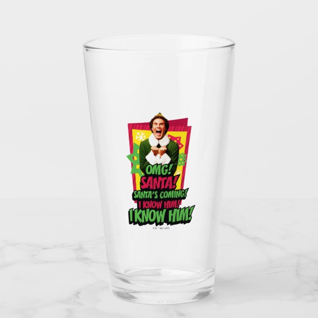 Verre Buddy l'Elfe | OMG ! père Noël ! (Devant)