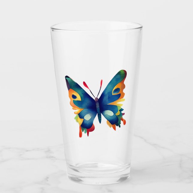 Verre Butterfly Drawing  (Devant)
