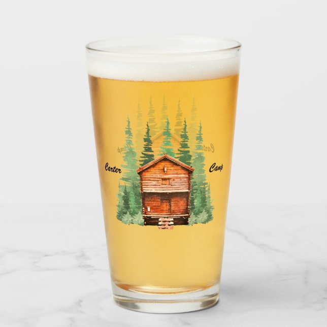 Verre Cabine de journal avec arbres À feuillage persista (Devant (rempli))