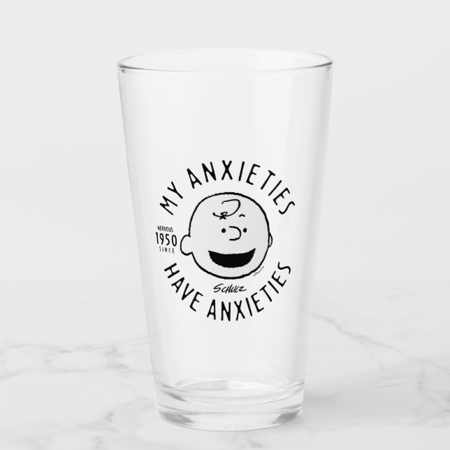 Verre cacahuètes | Charlie Brown Nervous depuis 1950 (Devant)