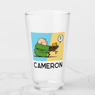 Verre cacahuètes Charlie Brown & Woodstock Half & Half