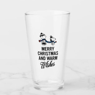 Verre cacahuètes   Joyeux Noël Snoopy & Charlie Brown