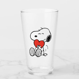 Verre cacahuètes Saint Valentin Snoopy Heart Hug