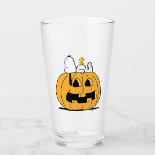Verre cacahuètes Snoopy et Woodstock Jack-O-Lantern
