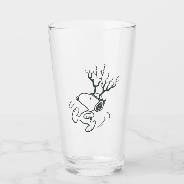 Verre cacahuètes | Snoopy Reindeer (Devant)