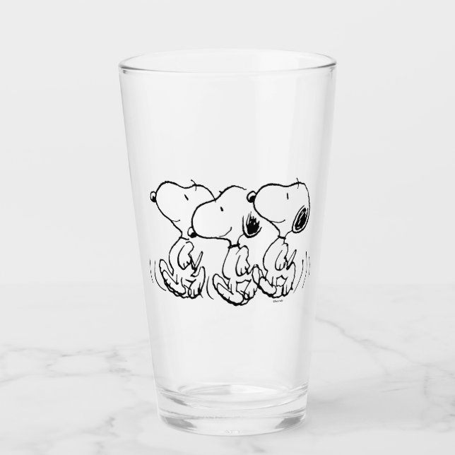 Verre cacahuètes | Snoopy Walking Tall (Devant)