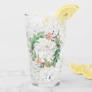 Verre Cactus et mariage succulent