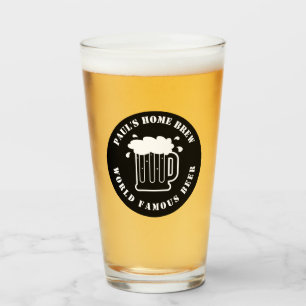 Verre Cadeau de bière maison personnalisé pour hommes