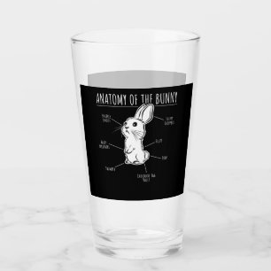 Verre Cadeau de lapin Anatomie Du Lapin Cute Rabbit Amou