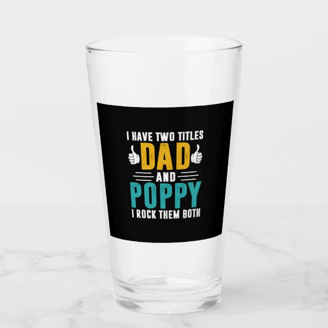 Verre Cadeau de Noël | Papa Et Pavot Je Les Roche (Devant)