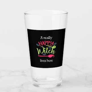 Verre Cadeau Halloween | Une Sorcière Vraiment Heureuse
