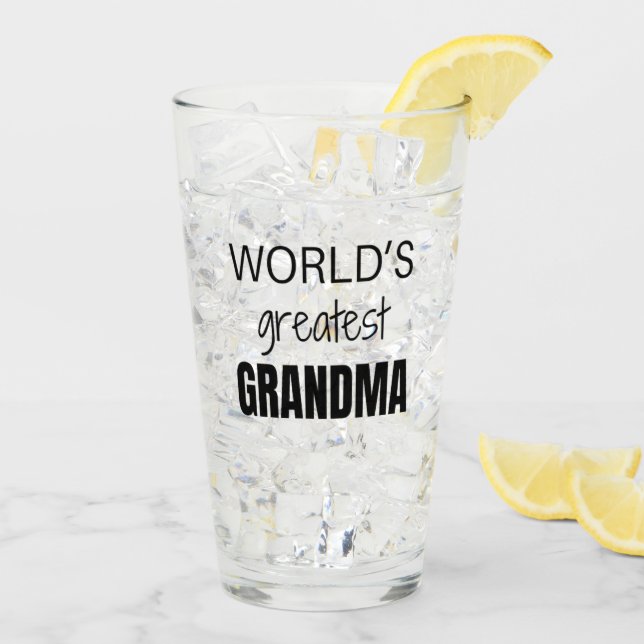 Verre Cadeau personnalisé de la fête des mères pour la C (Dos glace)