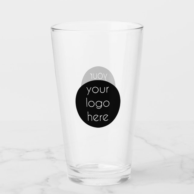 Verre Cadeaux clients du logo de l'entreprise promotionn (Devant)