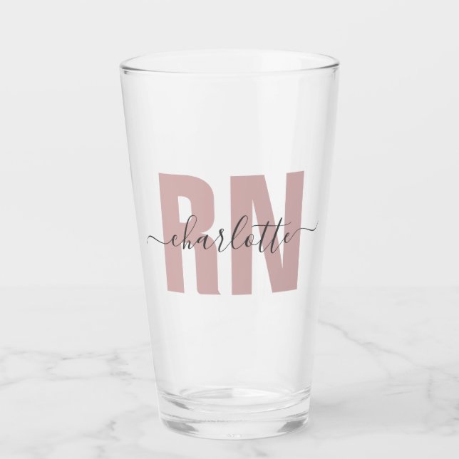 Verre Cadeaux d'études d'infirmière autorisée (Devant)
