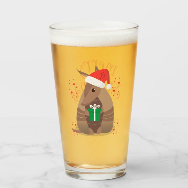 Verre Cadeaux père Noël Armadillo Texas (Devant (rempli))
