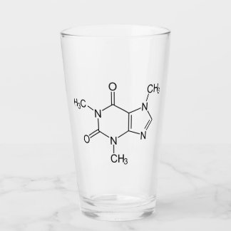 Verre Caféine Molécule Chimie Café Atomes