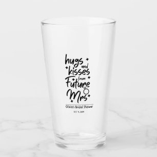Verre Câlins et baisers de la future Mme