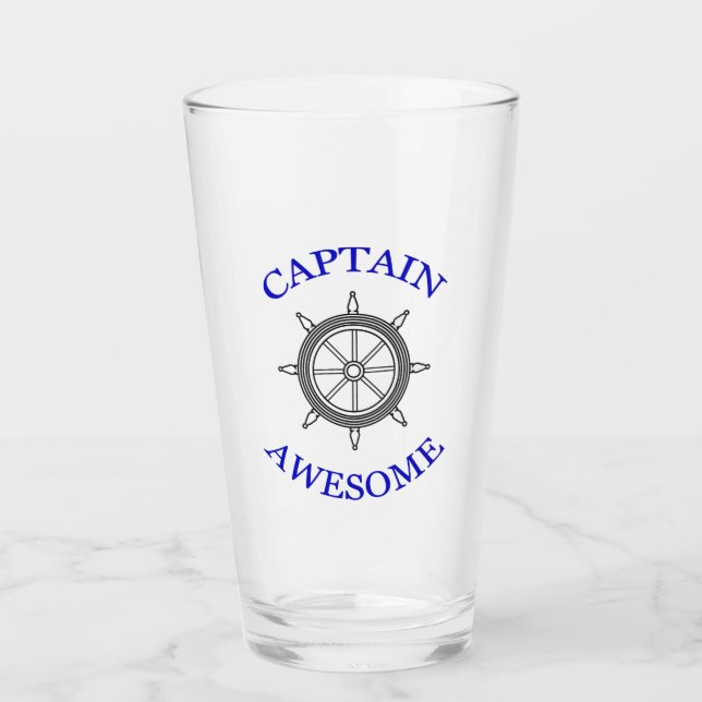 Verre "Capitaine génial" (Devant)