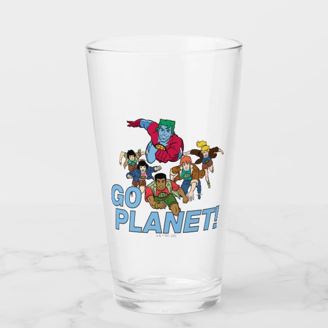 Verre Capitaine Planète et les Planètes - Allez Planète  (Devant)