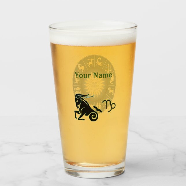 Verre Capricorne (Devant (rempli))
