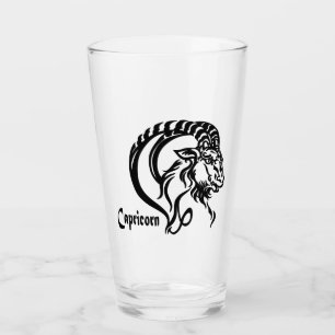 Verre Capricorne la Chèvre de Mer Zodiaque