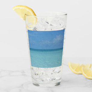 Verre Caraïbes Horizon Tropical Turquoise Bleu