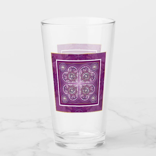 Verre Cardinal Red Rosace (Devant)